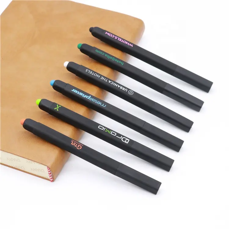 Promotional rubber bofy square stylus pen with custom logo for hotel