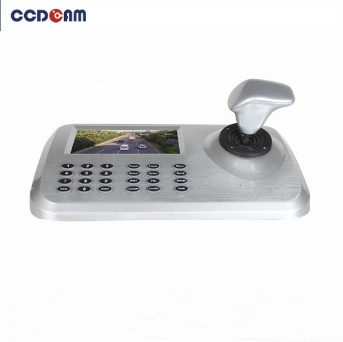 5 дюймов ЖК дисплей IP PTZ Клавиатура для IP Высокое скорость купол камера 3D Джойстик 5,0 "HD дисплей сети контроллер клавиатуры PTZ