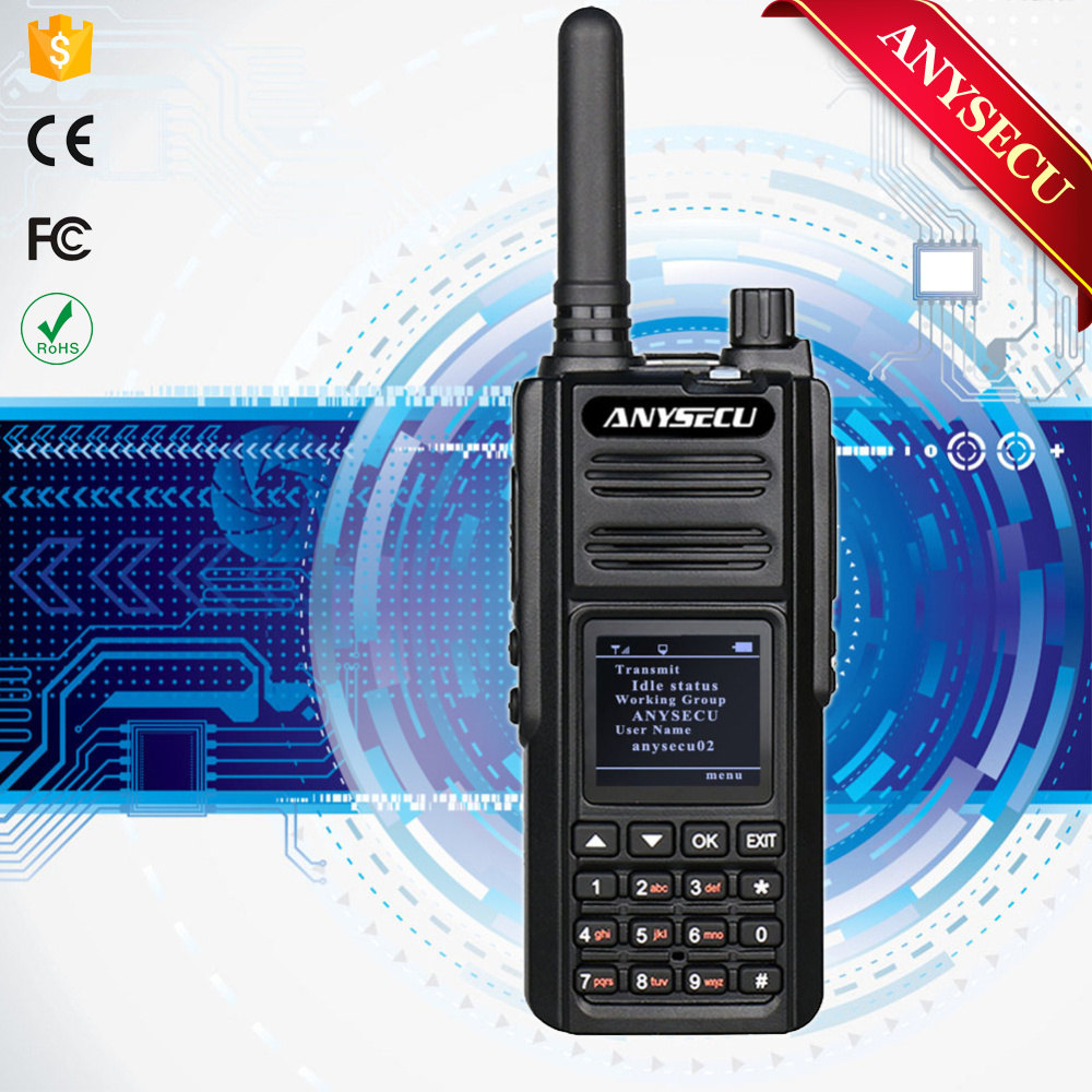 Реальный PTT /PTT4U неограниченный диапазон WCDMA ANYSECU HD6900 GSM 3G GPS ручной IP-домофон