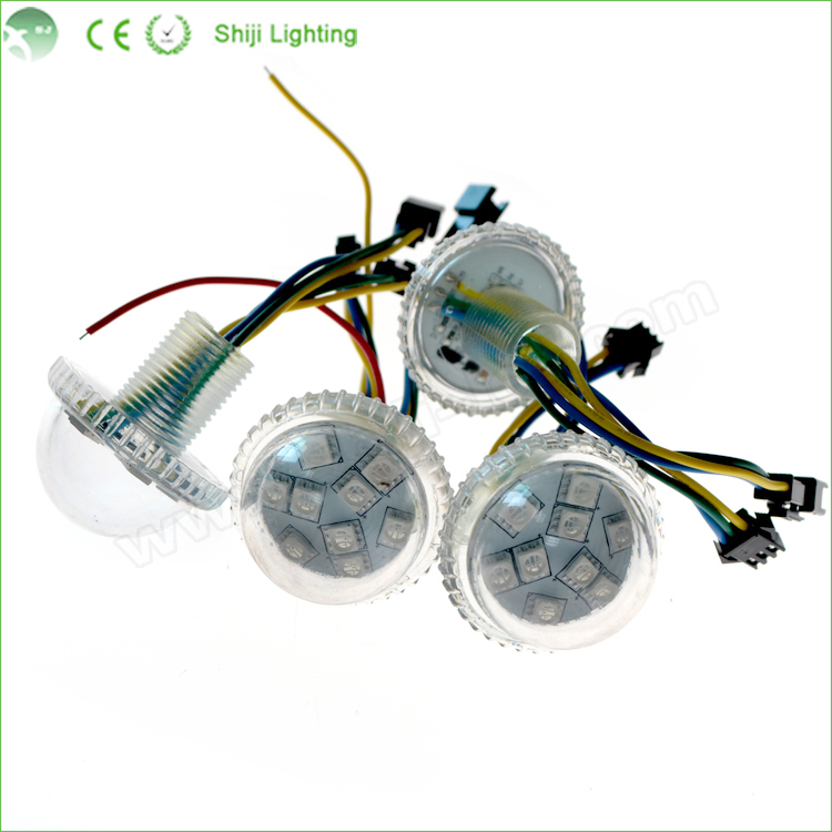 Christmas Wireless dc12v 24v 35mm 9pcs Smd 5050 Rgb led pixel Small Amusement Rides Led Single Pixel Light