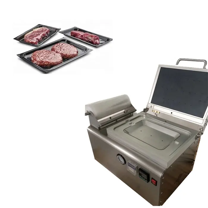 Table tope Meat Cheese Food Mini Vacuum Skin Packing Machine