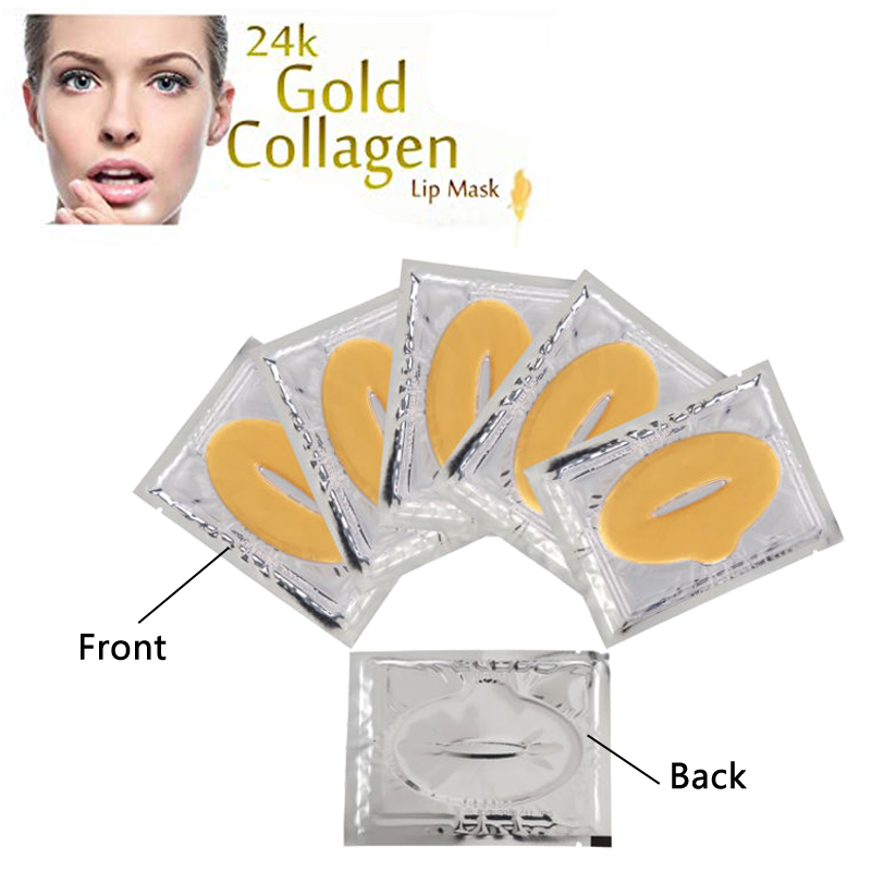 Маска для губ против морщин Colden Crystal Collagen нашивка губы