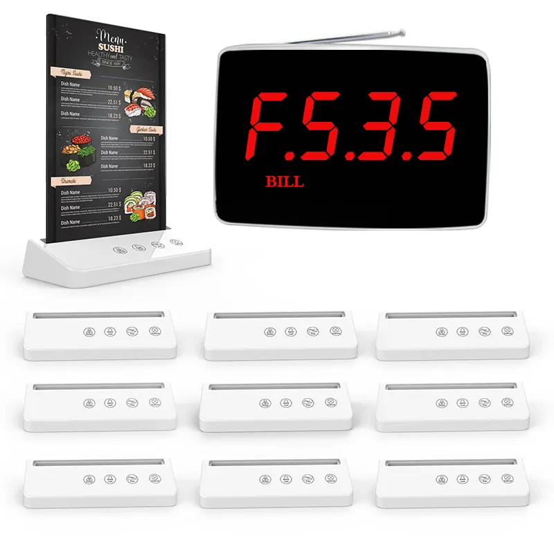 Restaurant Service Calling system with LED display