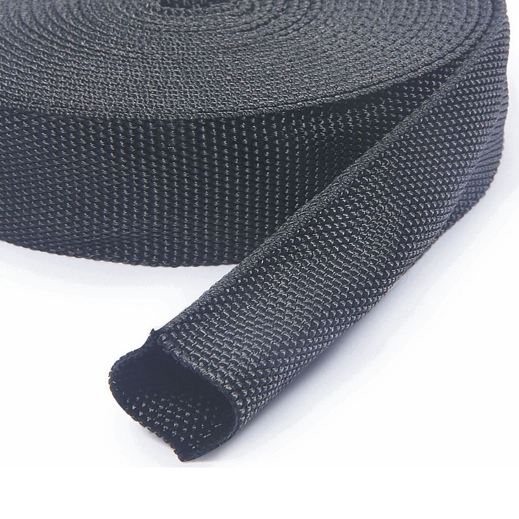 Durable Flexible Heavy duty nylon woven sleeving for Hydraulic protective flexible hose