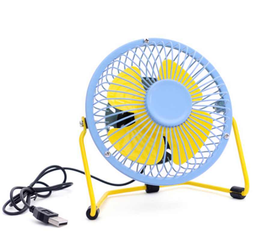 Cheap iron colorful portable usb mini fan for promotion gifts