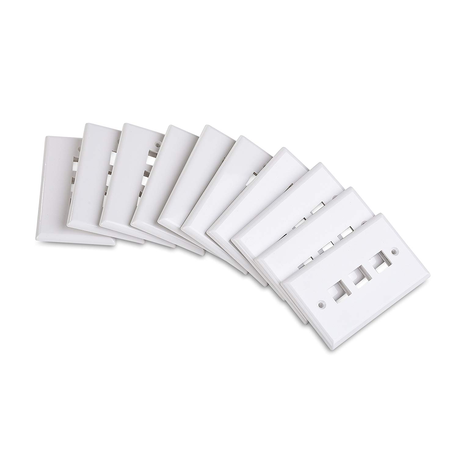 Настенная розетка Keystone Jack White RJ45, 1 порт, тип 120, по лучшей цене