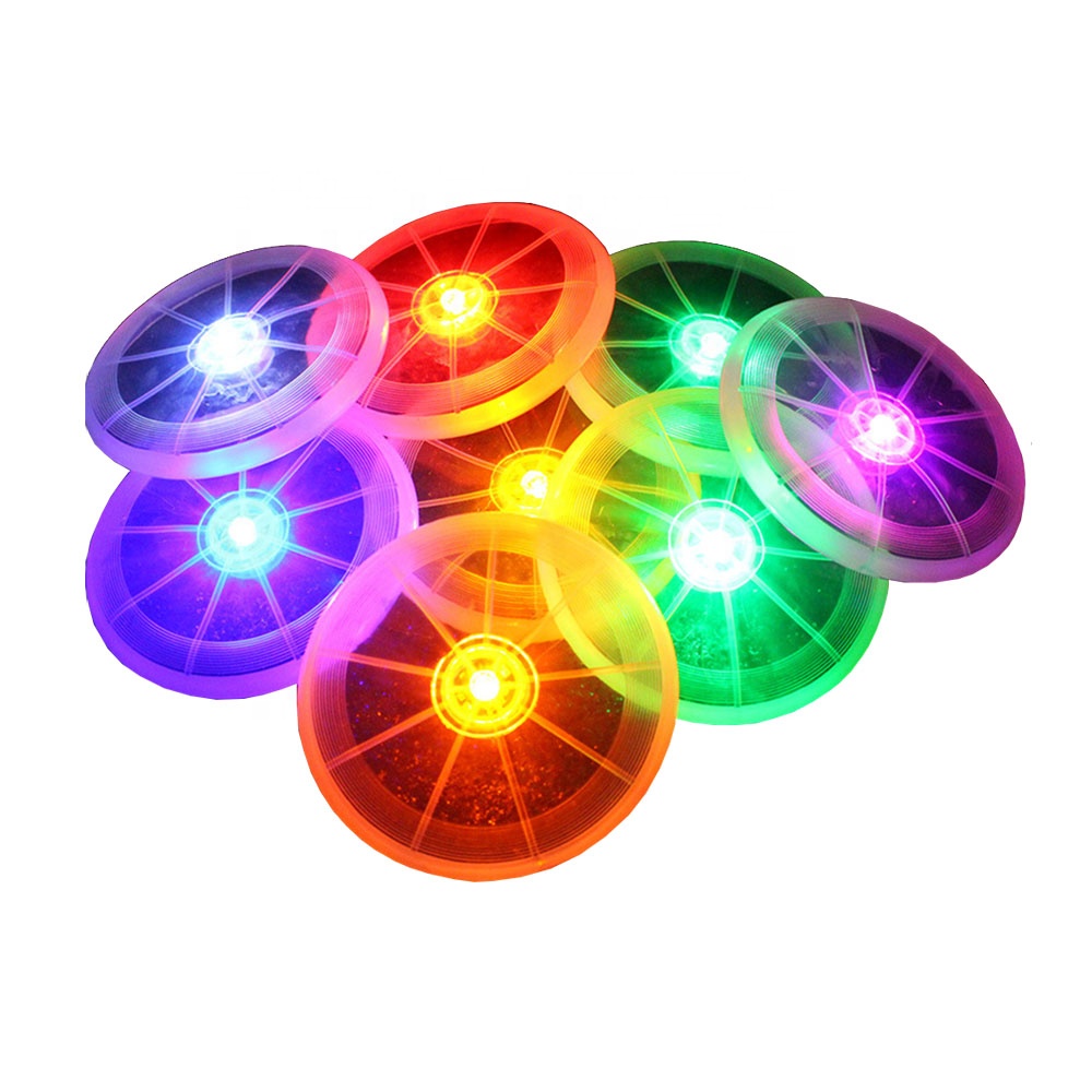 OEM led flash flight tpu pet светящийся игрушечный диск для собак