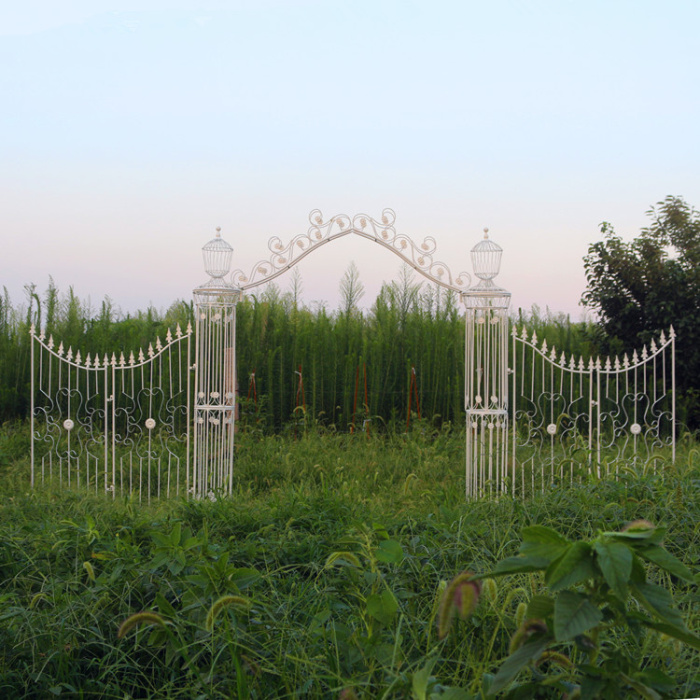 New wedding props Flower door wrought iron arch the door of happiness Outdoor wedding ceremony layout background decorative