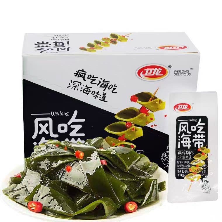 Закуска Weilong в вакуумной упаковке со вкусом водорослей и водорослей
