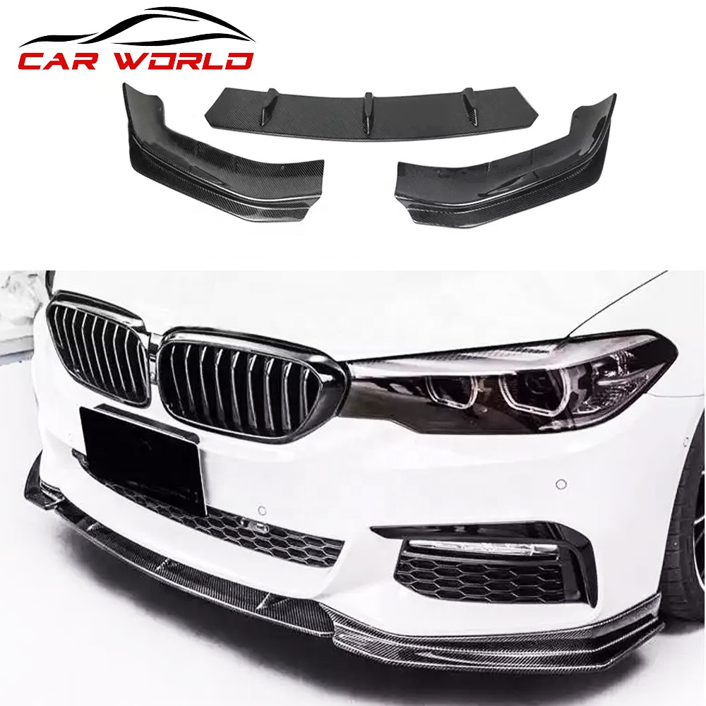 Передняя губа ДЛЯ BMW G30 FD стиль автомобильный Боди Комплект передний бампер губа ДЛЯ BMW G30 до FD углеродная передняя губа