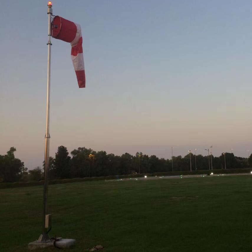 Easy installation LED Internally Illuminated 3m Wind Cone,LED Obstruction Light ,with 2.4m wind sock