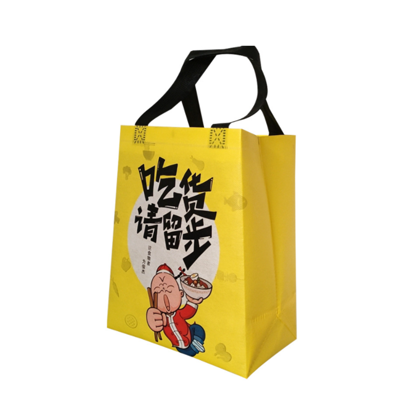 Custom Design Lunch Takeaway Bag Non Woven Bag Food Carrier