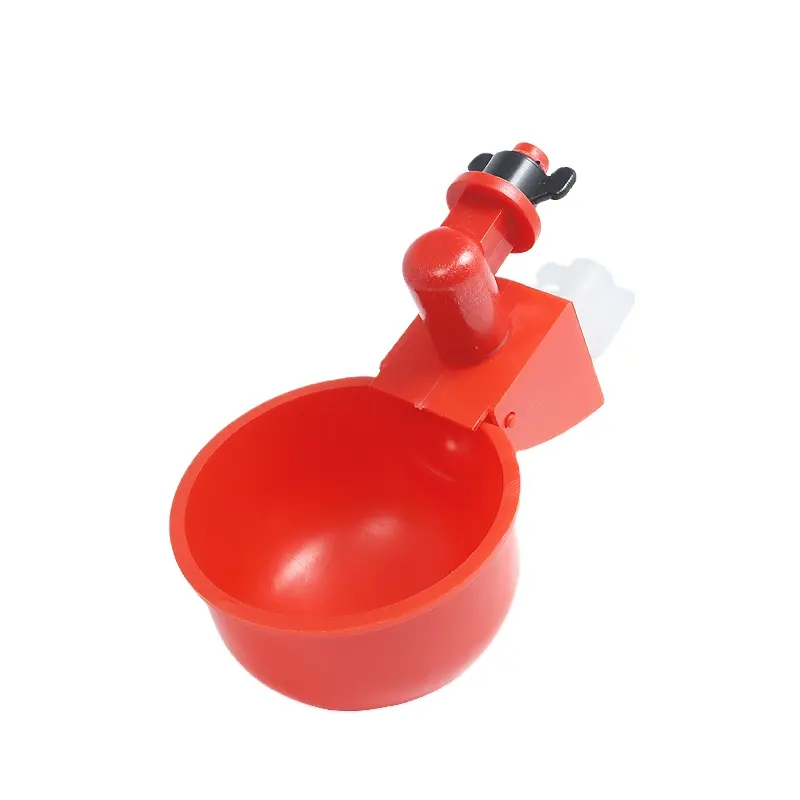 Chicken Watering Cup Chicken Water Feeder 3/8 Inch Thread Automatic Filling Waterer Poultry Drinking Bowl Chicken Feeder Cup