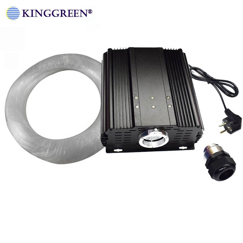 High Quality DMX 90W RGB Fiber Optic Lights Kit PMMA Fiber Optic Cable With DMX512 LED Light Engine For Starry Ceiling Lighting
