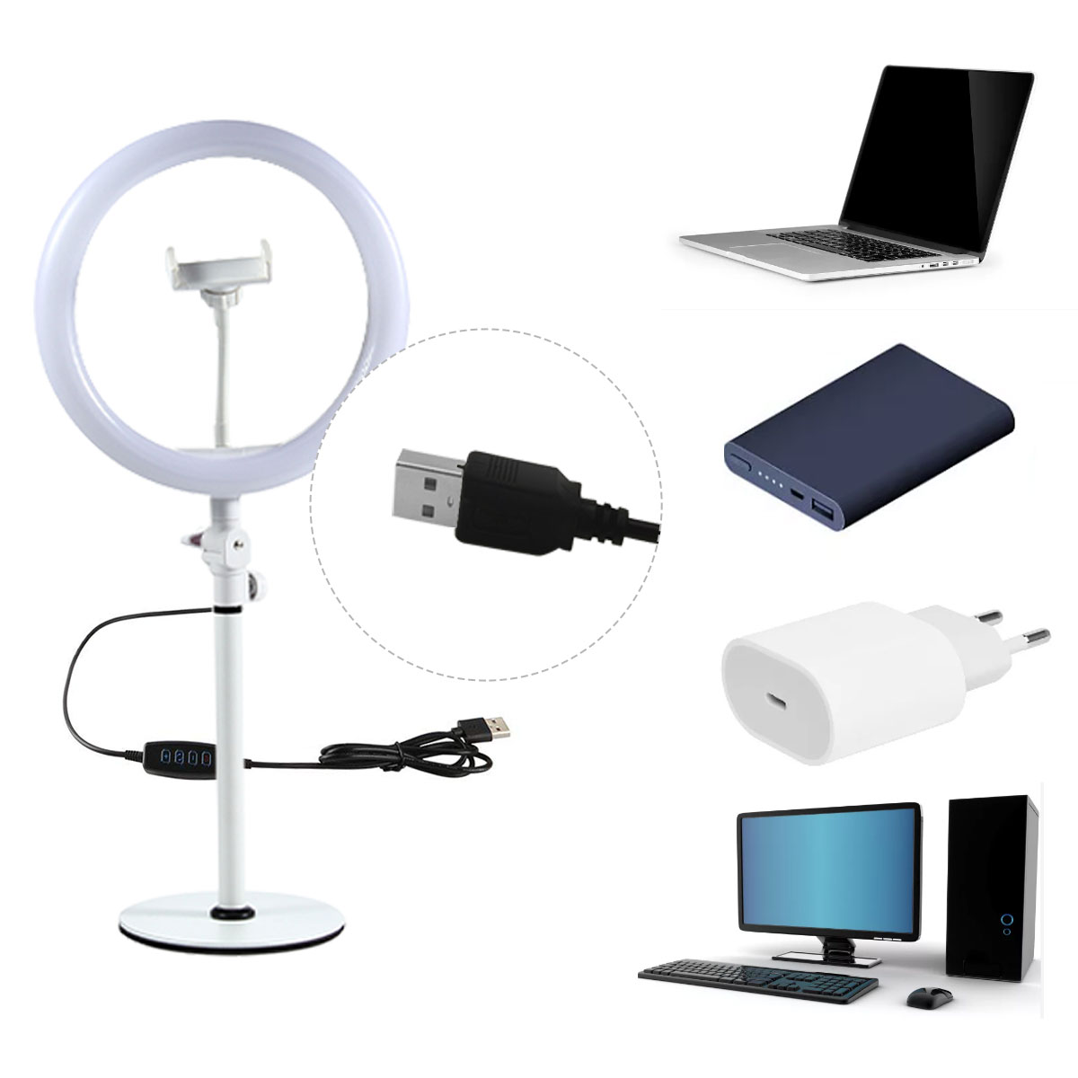 Amazon Dropshipping top trending products 2021 selfie led ring light for youtube tiktok makeup