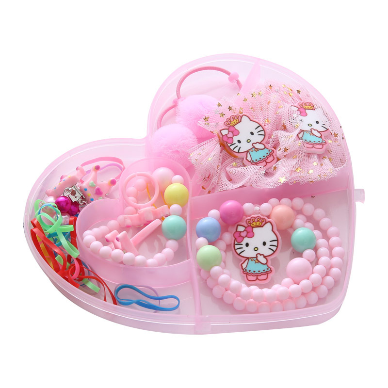 Children's Necklace Bracelet Jewelry Princess Set Spot Wholesale Cartoon Cat Jewelry Gift Box