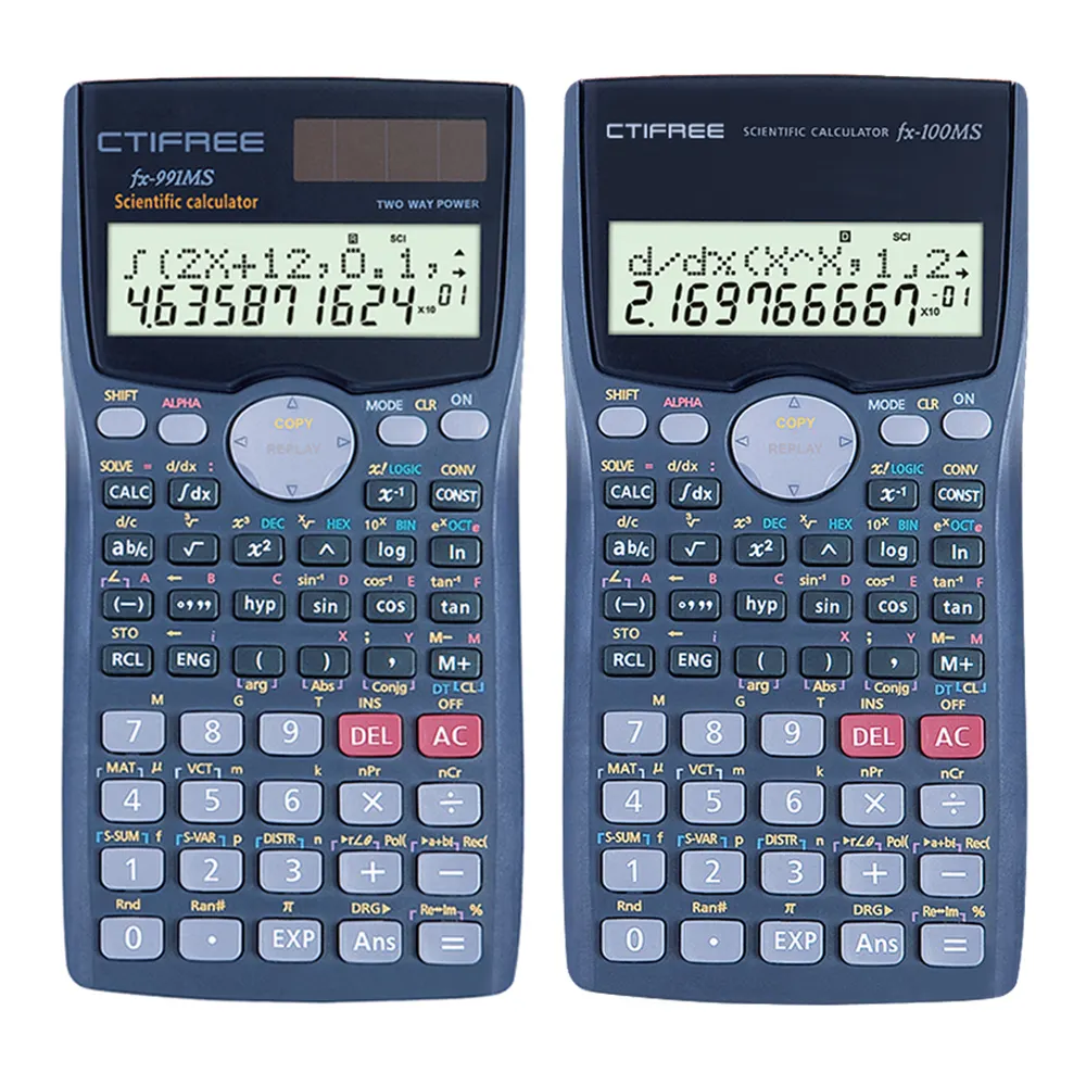 Calculators FX-991MS Multifunctional 401 Function FX-100MS Calculators Large Display for School Scientific Student Calculator
