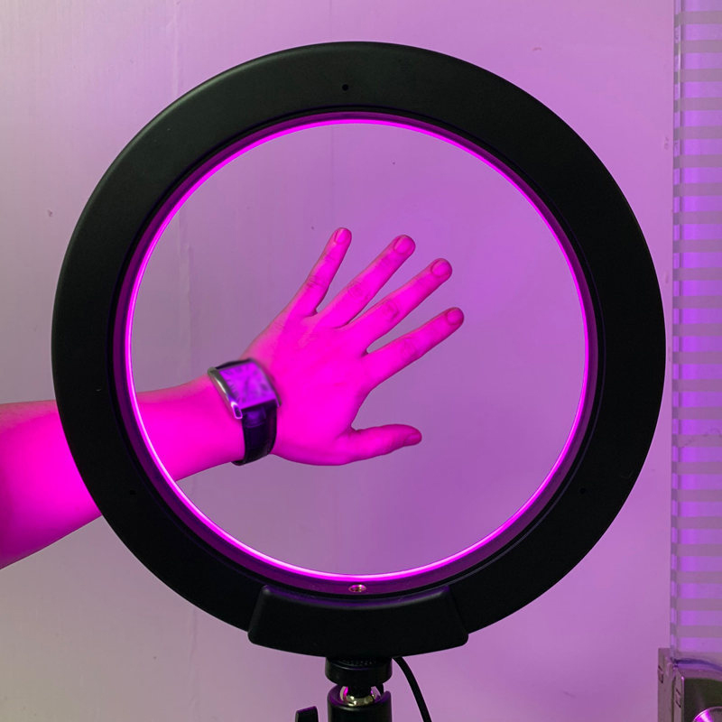12 дюймов RGB кольцо-вспышка для селфи с подставкой СВЕТОДИОДНЫЙ круг с регулируемой яркостью света LED обруч с штатив-Трипод