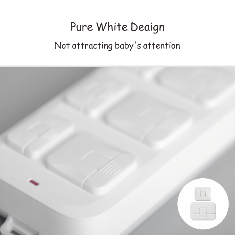 ABS plastic 3pin socket protector baby safety water proof multi plug outlet protector usa