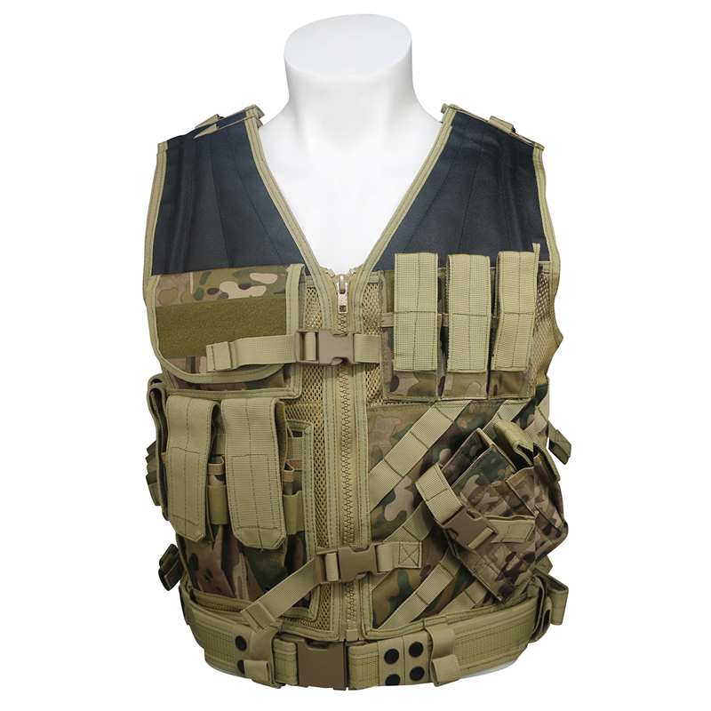Police Military Combat Adjustable MOLLE Chaleco Tactico Porta Placas Verde De Liberacion Rapida