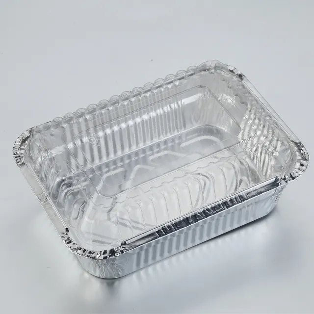 Plastic lid 18.5x13x4.5cm ,1.5 lb 670ml 1065 closable catering Food Service aluminium foil container rec19135I yysmallcap