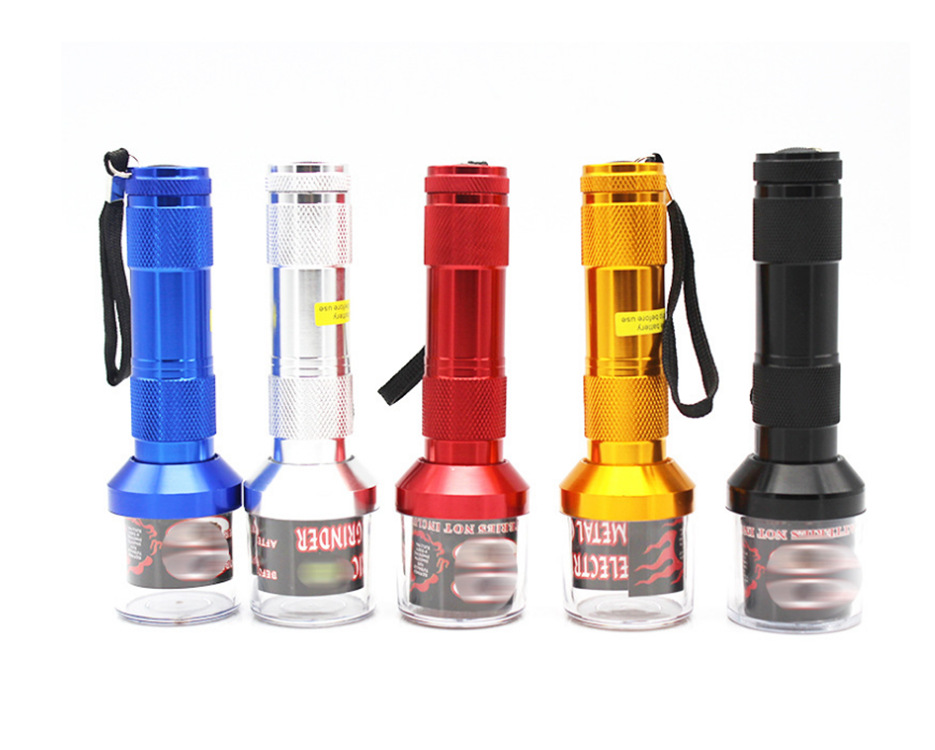 Super Practical Customizable Aluminum Portable Automatic Tobacco Weed Electric Dry Herb Grinder Machine