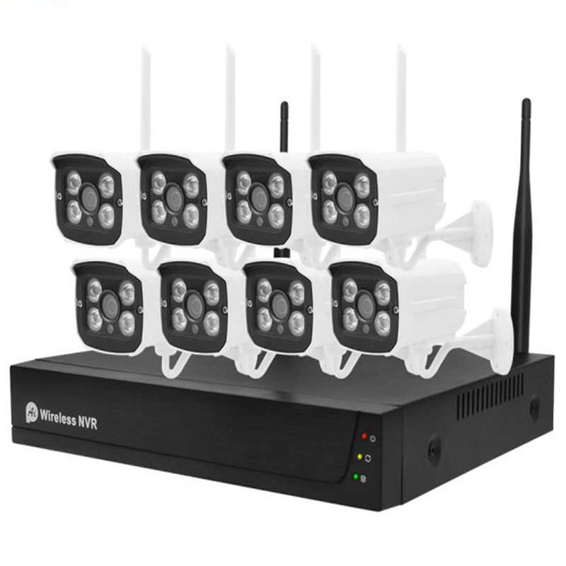 JC 2020 горячая Распродажа rohs 8CH 1080P H.265 TUYA smart life App WiFi cctv camera KIT продажа