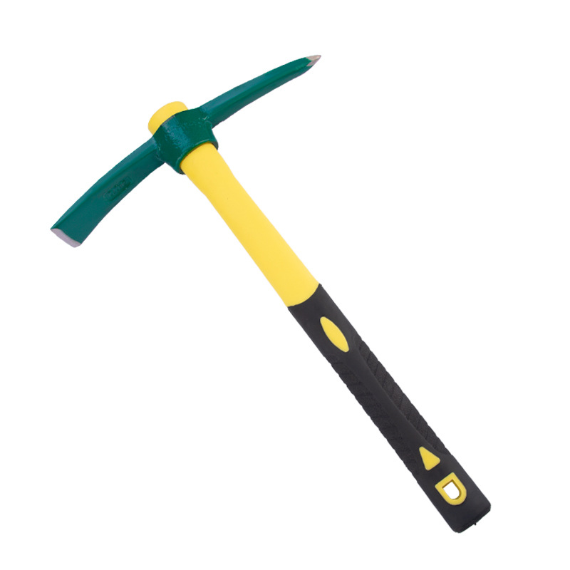 2021 High Quality Hot Sale High Carbon Steel Pickaxe With Fiberglass Handle Hand tools
