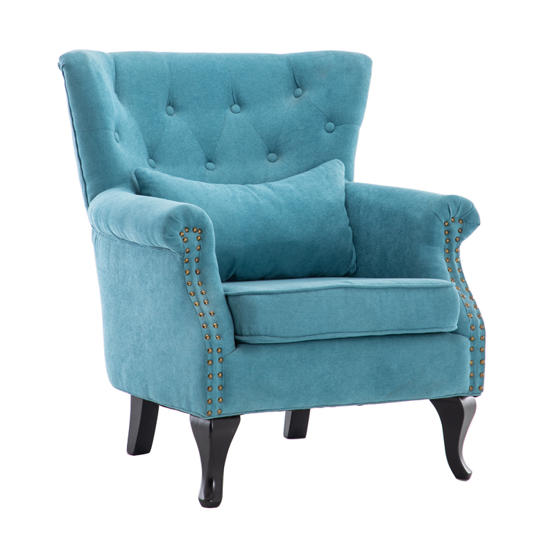 Honghua быстро корабль вельветовое кресло wingback стул
