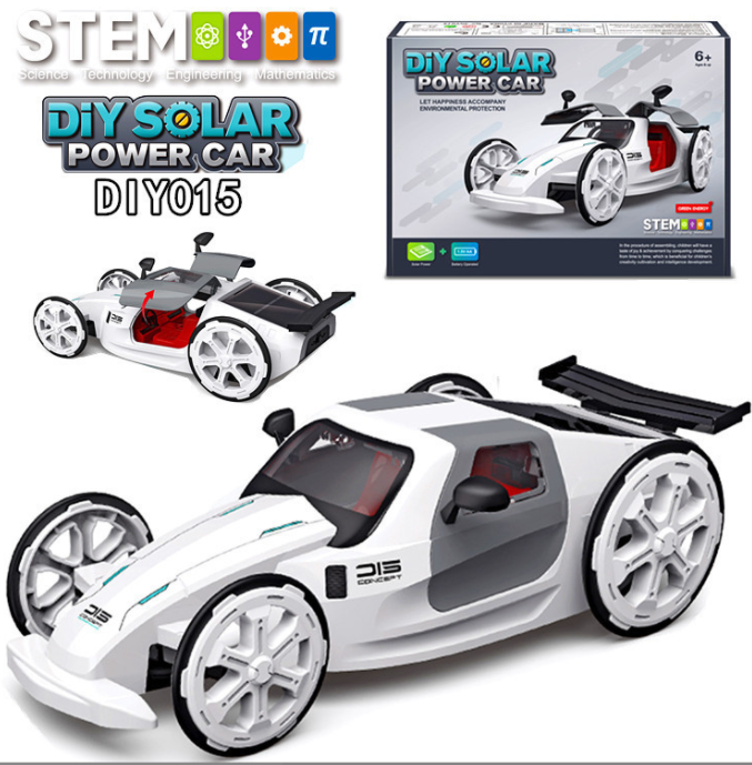 Детский пазл STEM научное образование Собранный Солнечный спортивный автомобиль игрушка