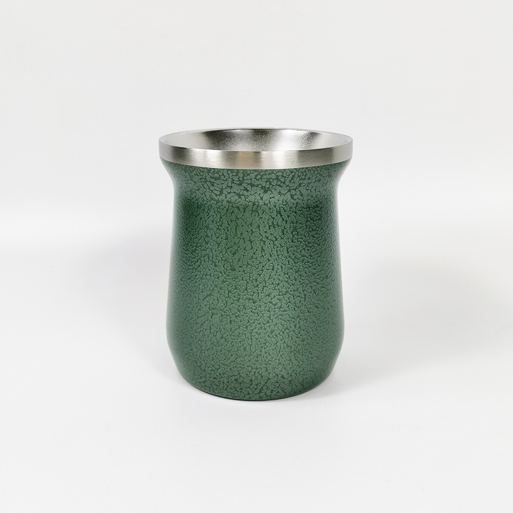 8oz 304 Stainless Steel Double Wall Insulation Wide Mouth Argentina Yerba Mate Mug