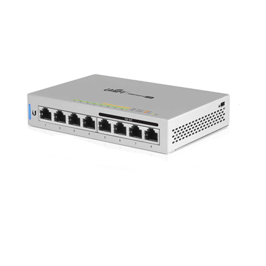 DXD ~ Ubiquiti сети US-8-60W 8-портовый гигабитный коммутатор с четырьмя 802.3af PoE порта US-8-60W переключатель