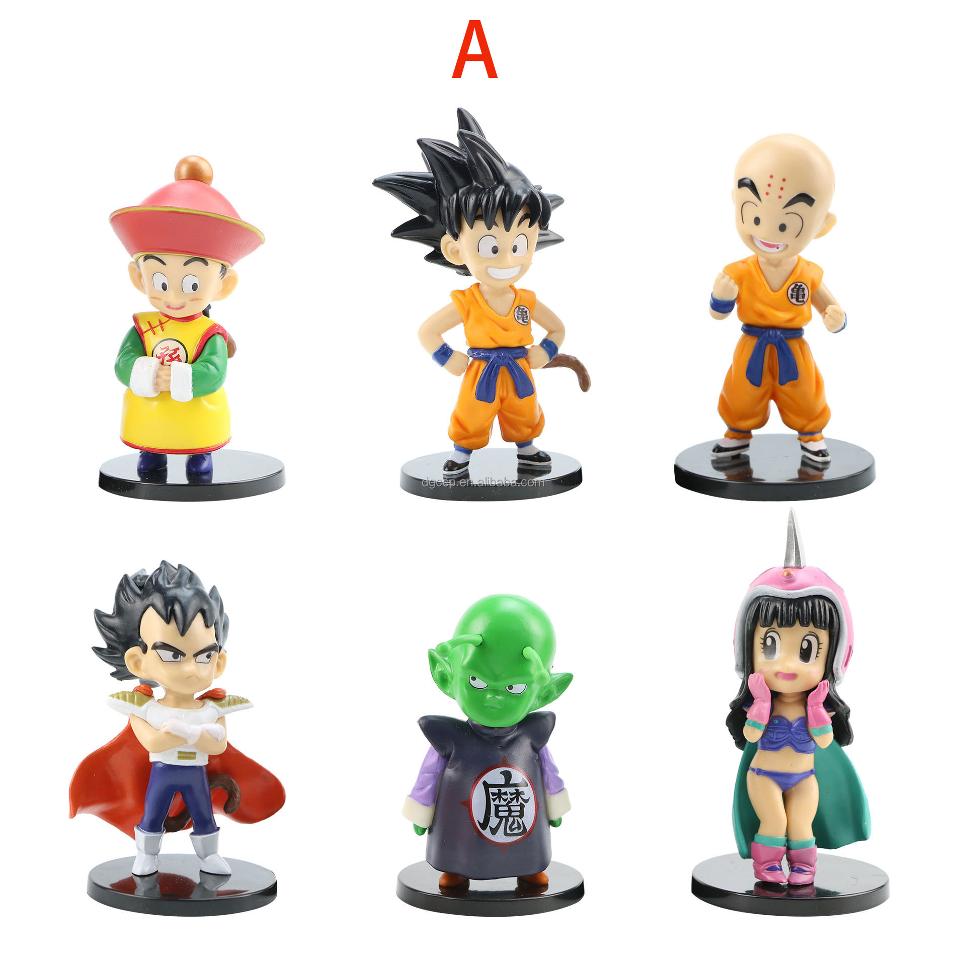 H9-11CM 6 шт./компл. dragon ball фигурка героя сын Гоку bejita Йонсей Torankusu аниме игрушка в виде фигурки Dragon Шары Набор фигурок