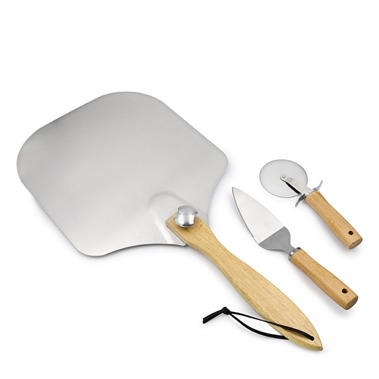 Eco Friendly Shovel Baking Homemade Pizza Bread Aluminium Alloy Pizza Peel