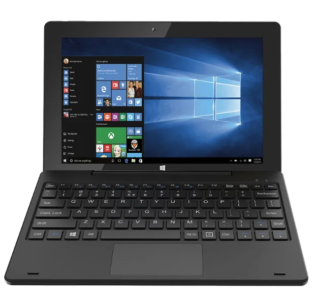 10,1 дюймов win10 ноутбука Двойная камера 2 ГБ + 32 ГБ, 2 в 1 планшет + ПК мини-ПК ноутбук
