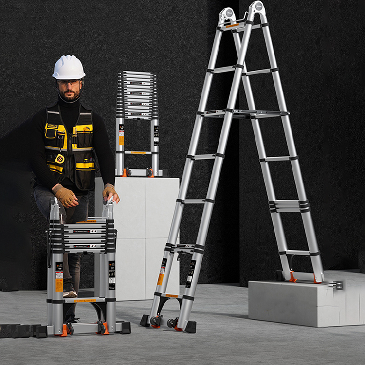 3.1m+3.1m 5.0m 6.2m 8.0m Warehouse Fiber Glass Multi Function Ladder Extension Ladders Aluminum