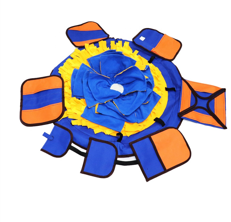 Dog Puzzle Toys Food Snuffle Mat Large Nosework Feeding Blanket For Dogs 5 Interactive Brain Teaser Treat Dispenser