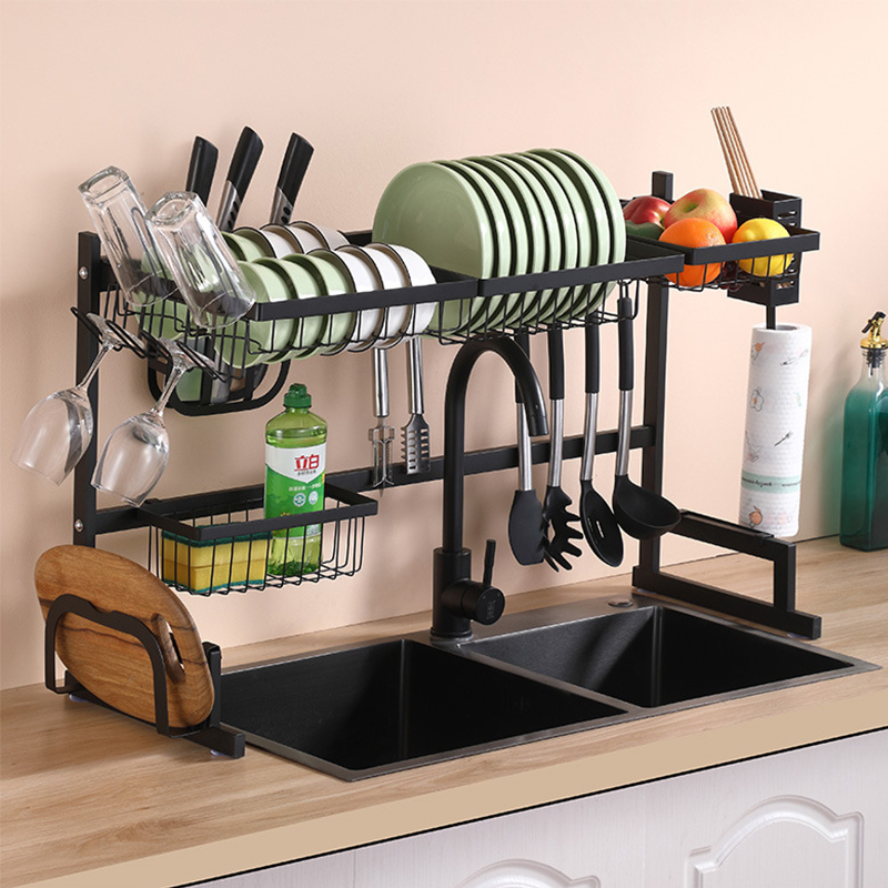 Ikitchen оптовая продажа 3 яруса сушилка для посуды стеллаж кухонный металлический над раковиной сушилка для посуды из нержавеющей стали стеллажи для выставки товаров