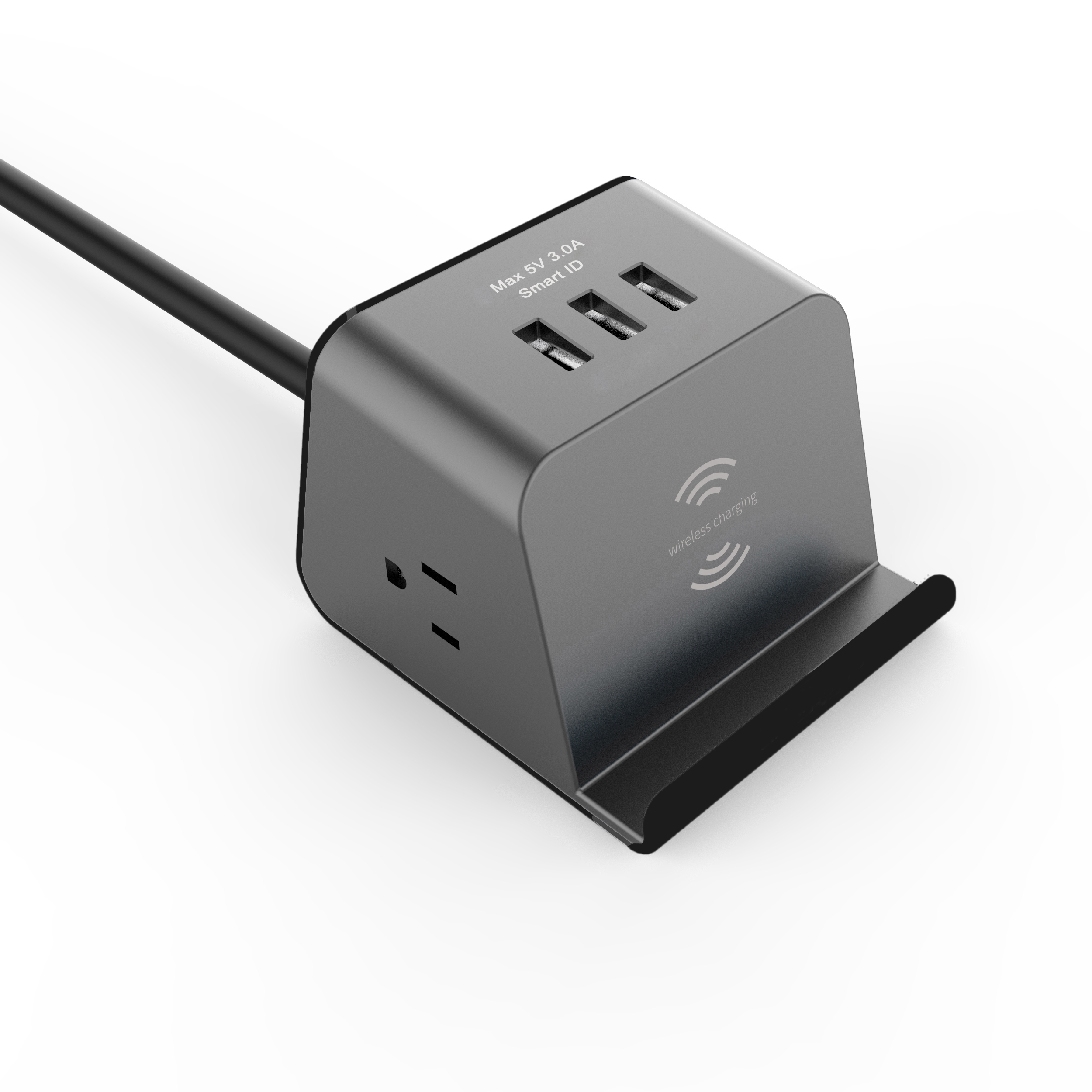Настольный US type 2 розетка 3 usb power cube портативный сетевой фильтр с беспроводным зарядным устройством для iPhone Базовая силовая полоса