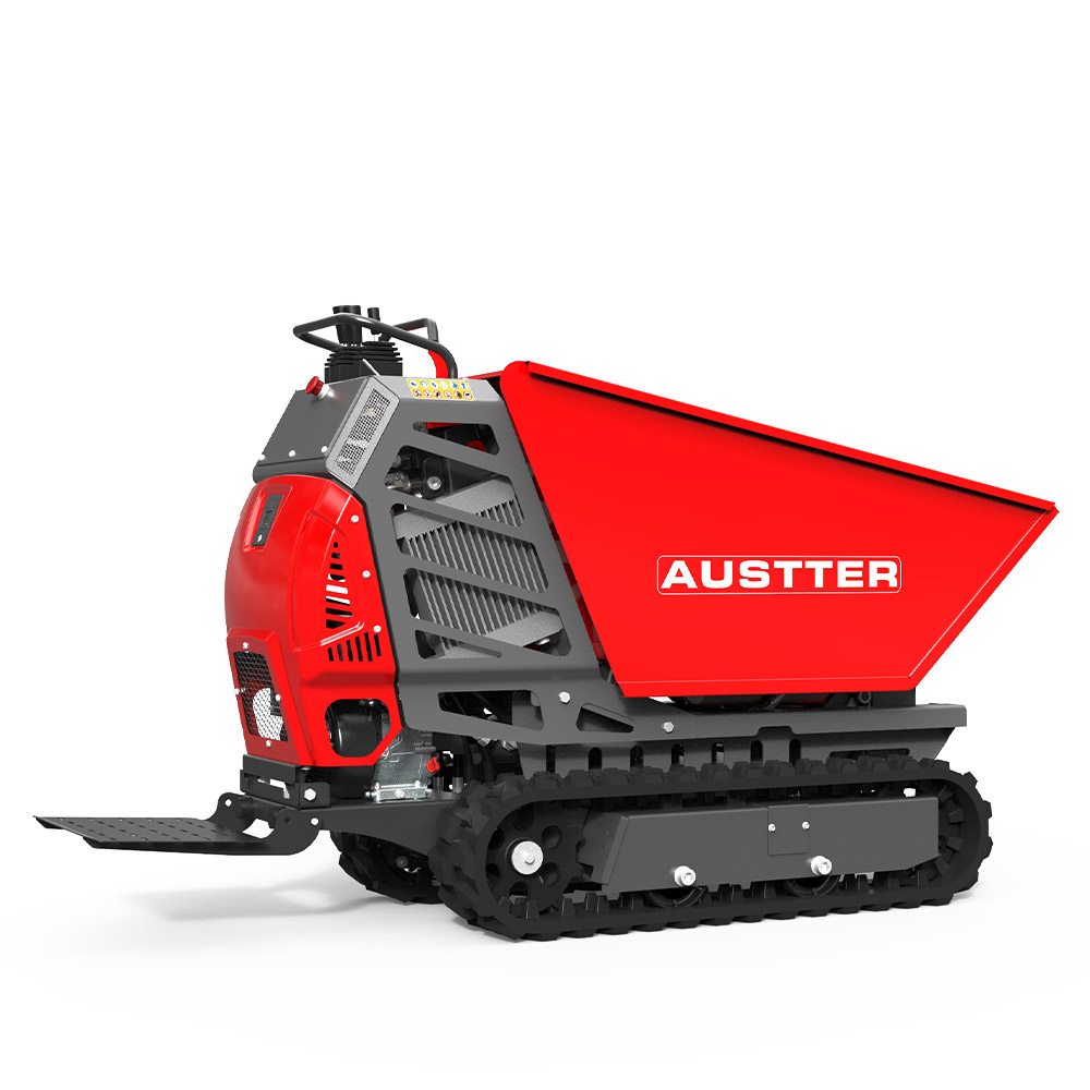 Austter-T50FL Hydraulic System, Gasoline Powered, 7hp, Mine, Concrete, Garden, Farm, Mini Barrow, tracked Crawler, Small Dumper Truck
