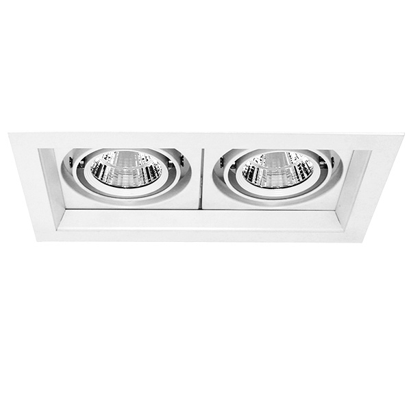 Newest COB Grille Lighting 14w venture lights For clothing shop two heads downlight LC7907F-2