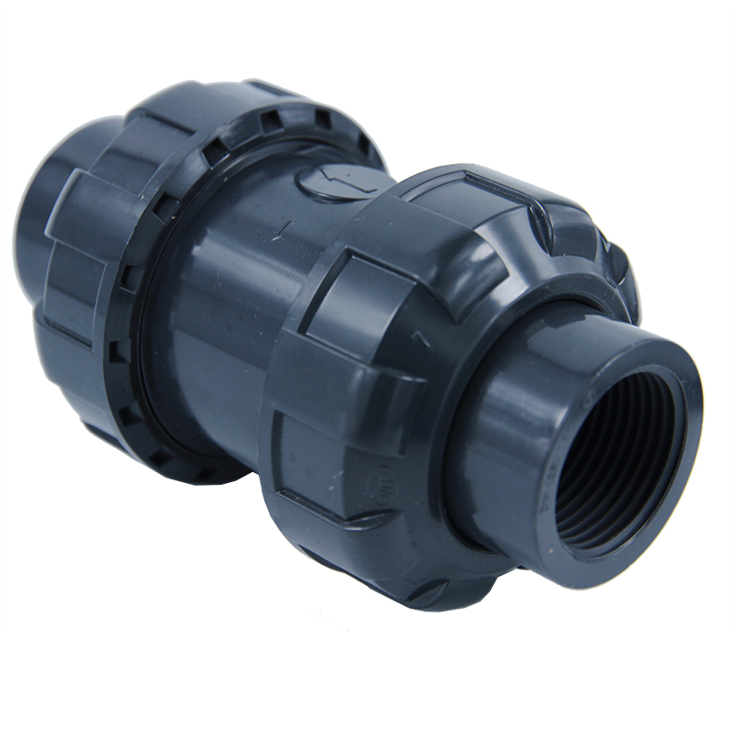 Quality assurance upvc cpvc pvc double true union farm irrigation NPT BSPTthread plastic check valve