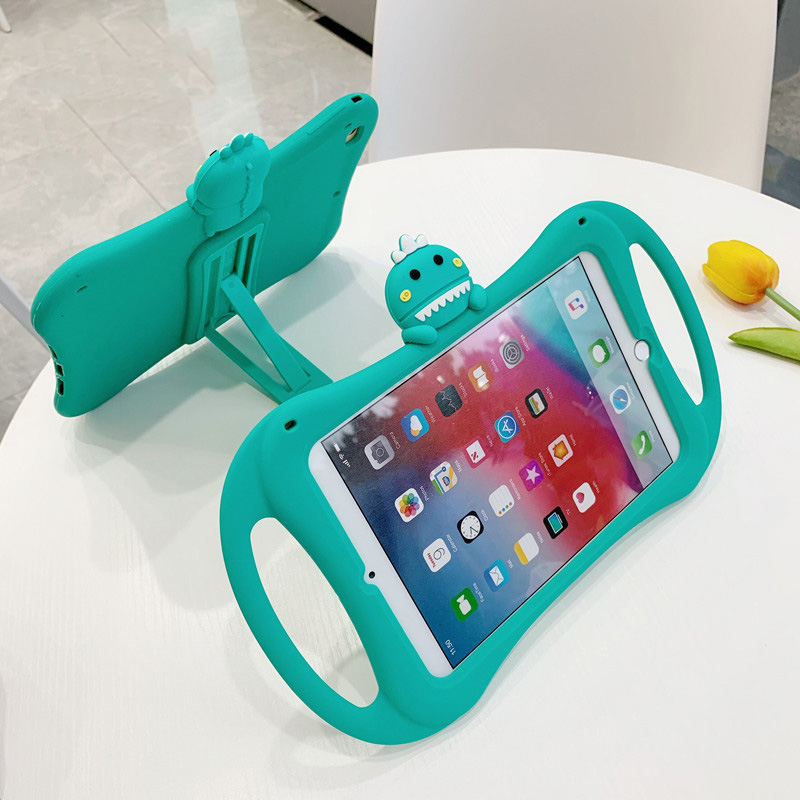 Kids Case for iPad 2 3 4 Soft Silicon Child Lovely Stand Tablet Cover for Ipad 6th 9.7 inch Air 2 7th Gen 10.2 tablet case 2021