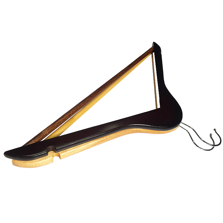 Customised brand amazon bestseller natural wooden wood hangers