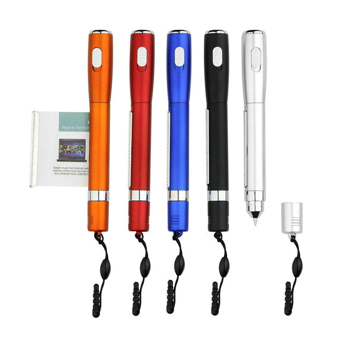 Custom Printing LED flyer banner pen with phone strap