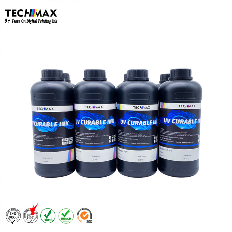 Мягкие/Твердые/нейтральные УФ-чернила TECHMAX 1 кг для струйного принтера Epson i3200 UV