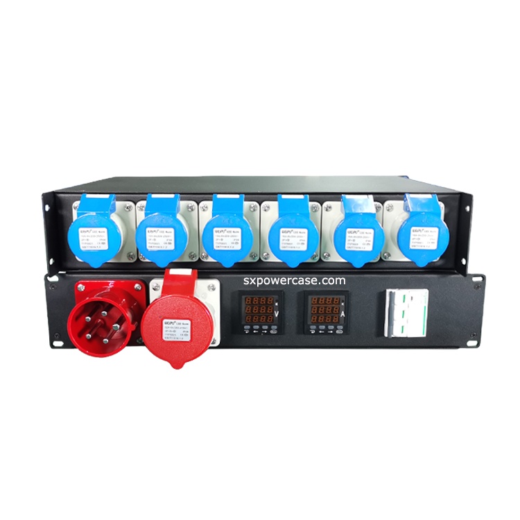 2U стойка блок питания распределительная коробка для pro audio