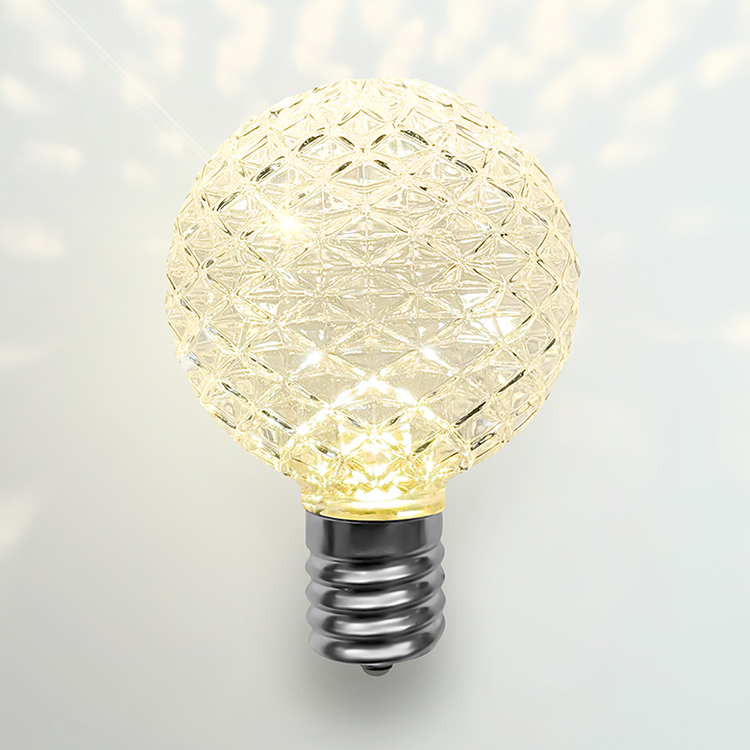 JAIYI wholesale incandescent shell curtain string lights G40 solar LED lamps for indoor outdoor garden fairy string bulbs