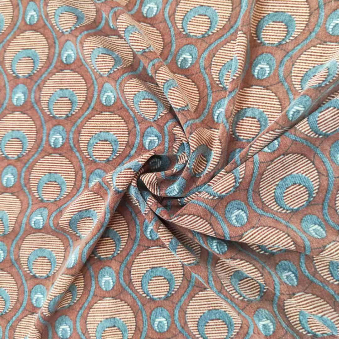 Cold Feel Super Light Thin Warp Nylon Spandex Print Jersey Fabric For Swimwear