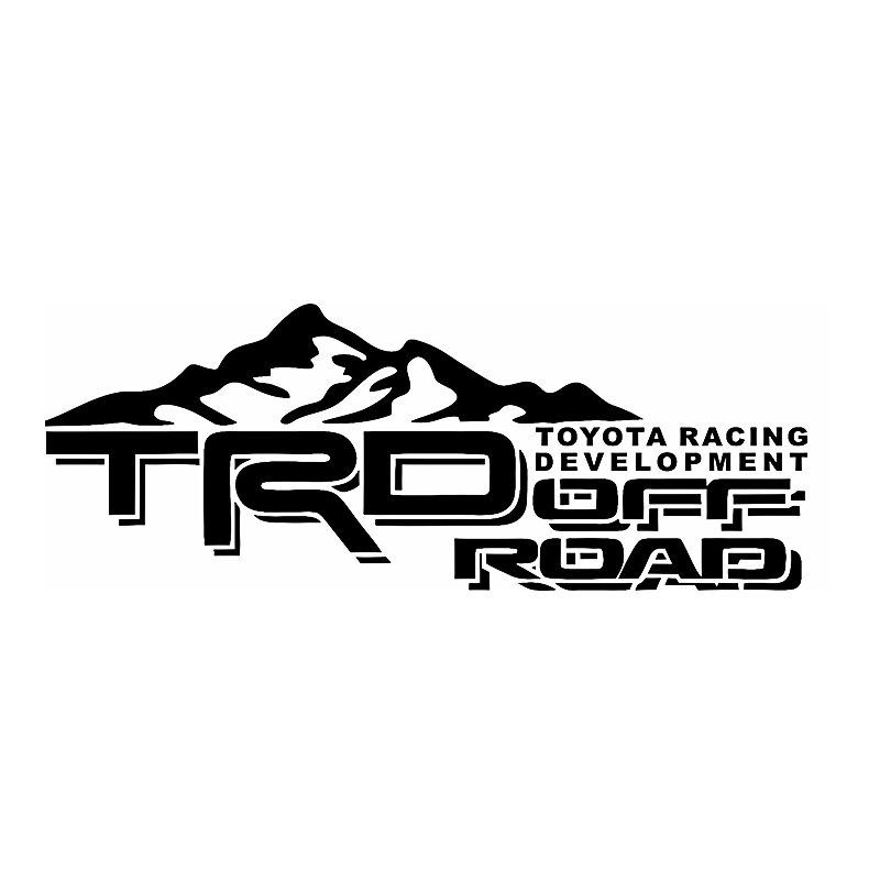 2 шт./пара TRD TYT Tacoma Tundra, Виниловая наклейка для внедорожника 4x4, Заводская наклейка на бампер